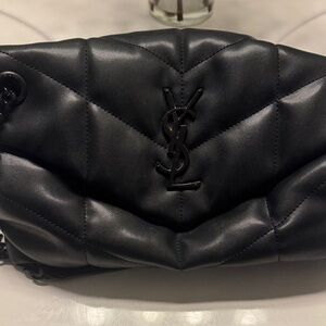 Black Quilted Leather Bag